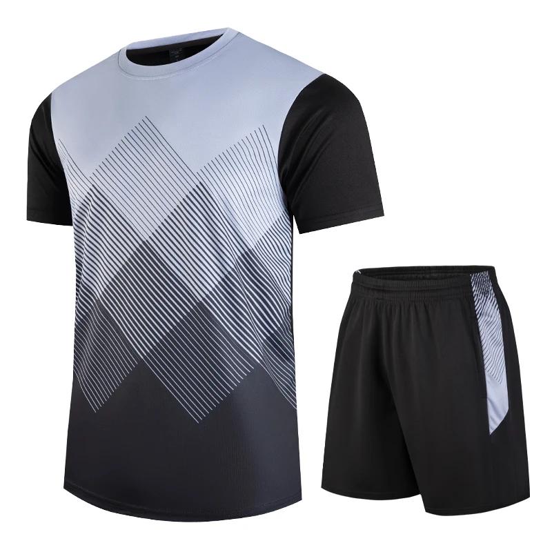 CHRLCK – vêtements de Fitness en soie glacée, T-shirt à séchage rapide, costumes unisexes à manches