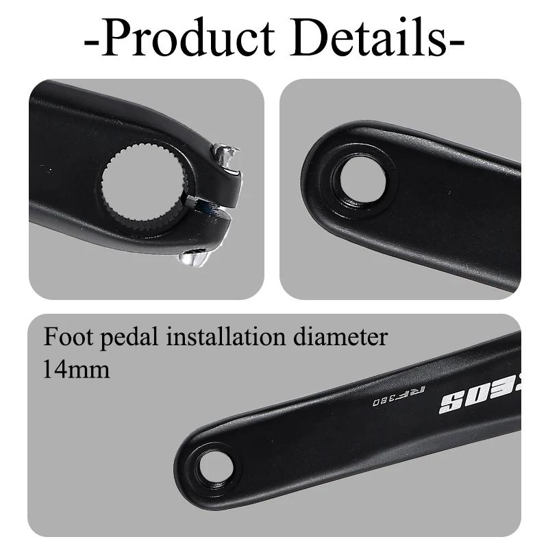 KEOS – pédalier de vélo de route 110BCD, en alliage d'aluminium, Double plateau 50/34TC, roue à chaî