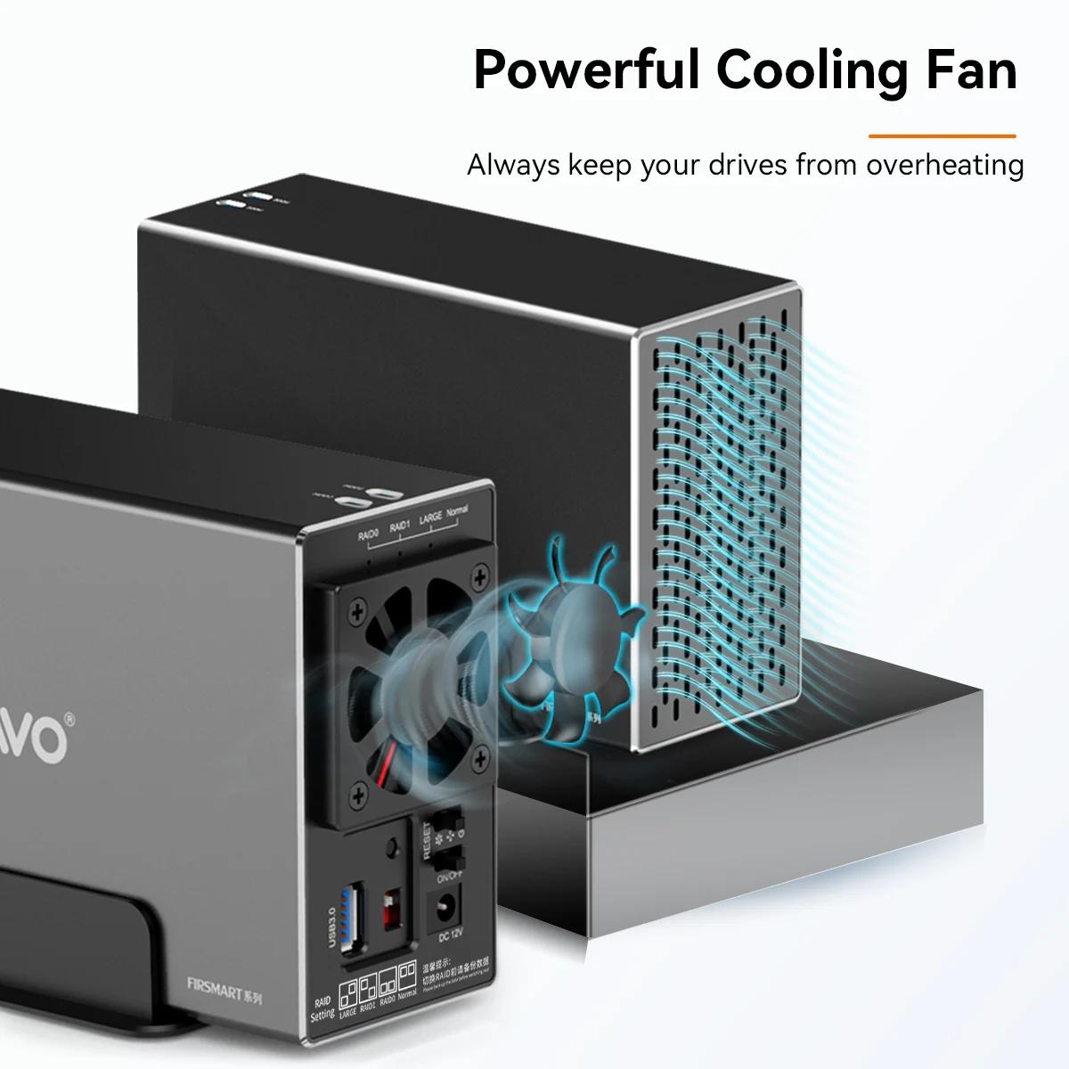 MAIWO-Station d'accueil pour disque dur SATA vers USB 3.0, 2 baies, pour boîtier de 3.5 pouces avec