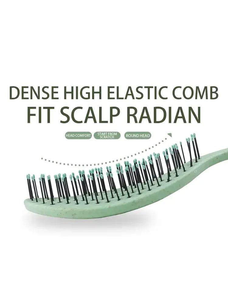 Peigne de Massage des cheveux, brosse à cheveux en Nylon, brosse à cheveux bouclée démêlante pour Sa