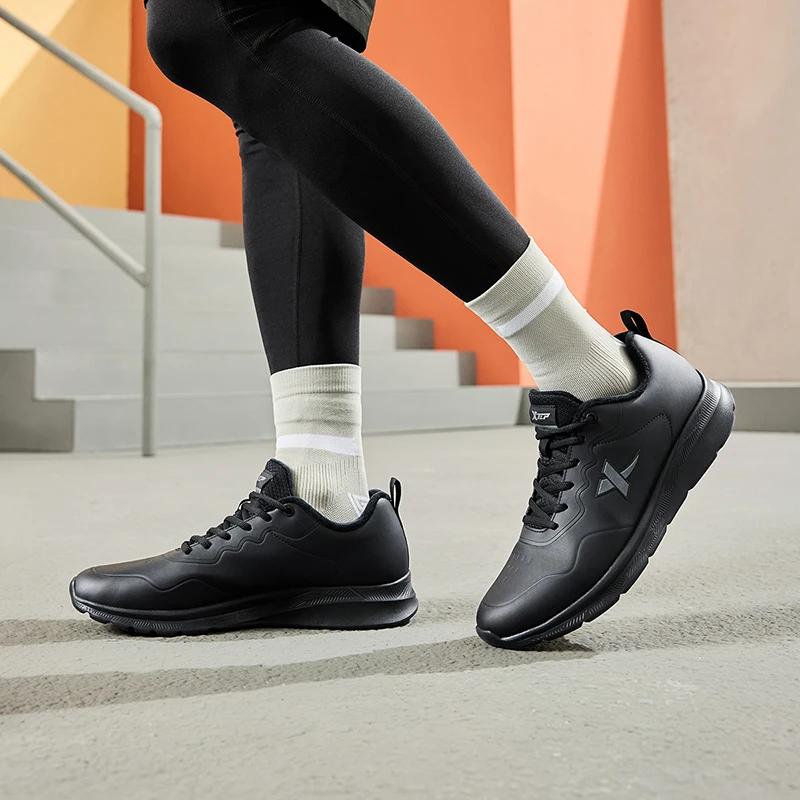 Xtep 9839 deux coton Version coton chaussures pour hommes hiver doux chaussures de sport confortable