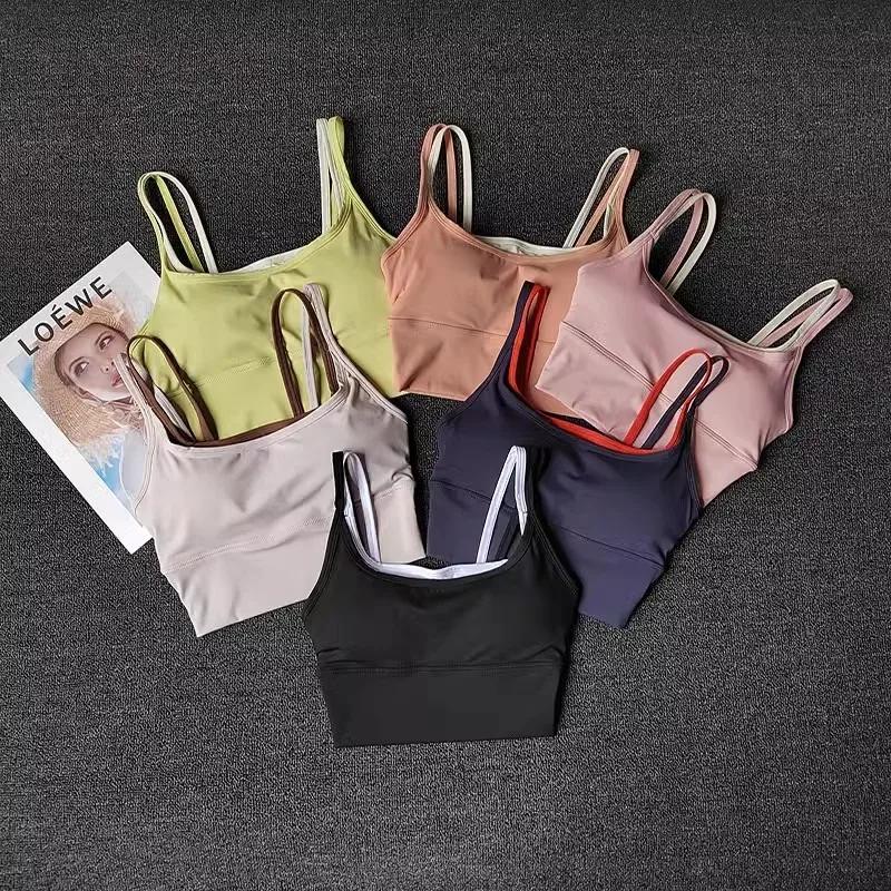 Soutien-gorge sport respirant sans couture femme - Brassière Fitness Yoga Push up antichoc confortable