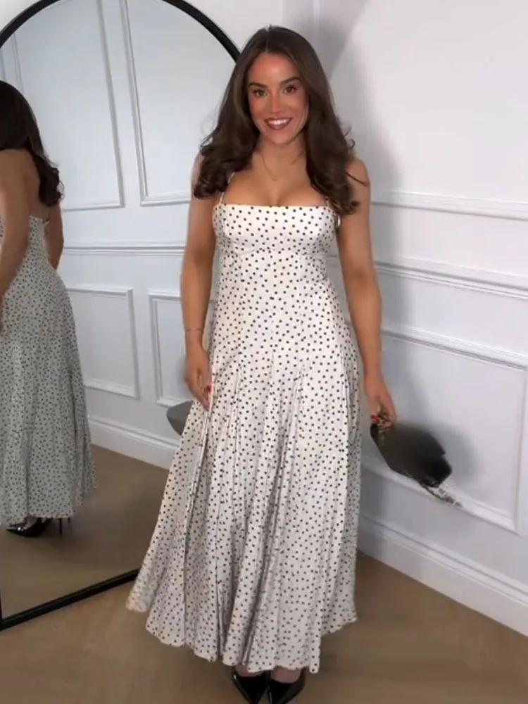 Robe longue midi élégante et polyvalente en satin pour femme, style dos nu, coupe ajustée, longueur