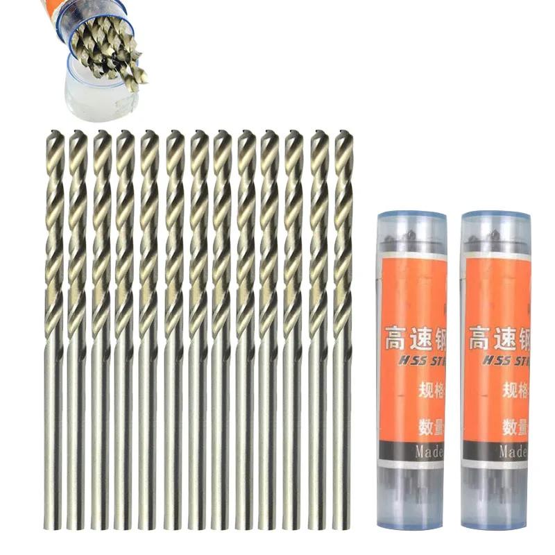 Forets hélicoïdaux HSS 10 pièces/boîte 0.5-3.2mm, Micro tige droite, foret électrique manuel en acie