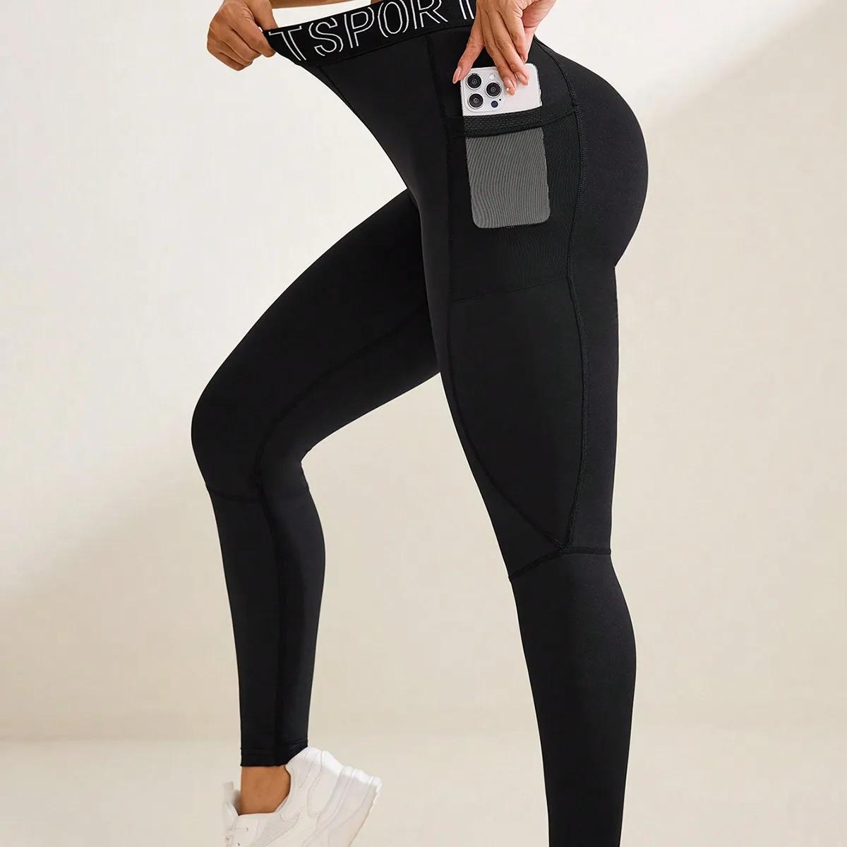 Femmes sans couture hanche levage femmes sans couture sport Leggings taille haute Fitness Leggings P