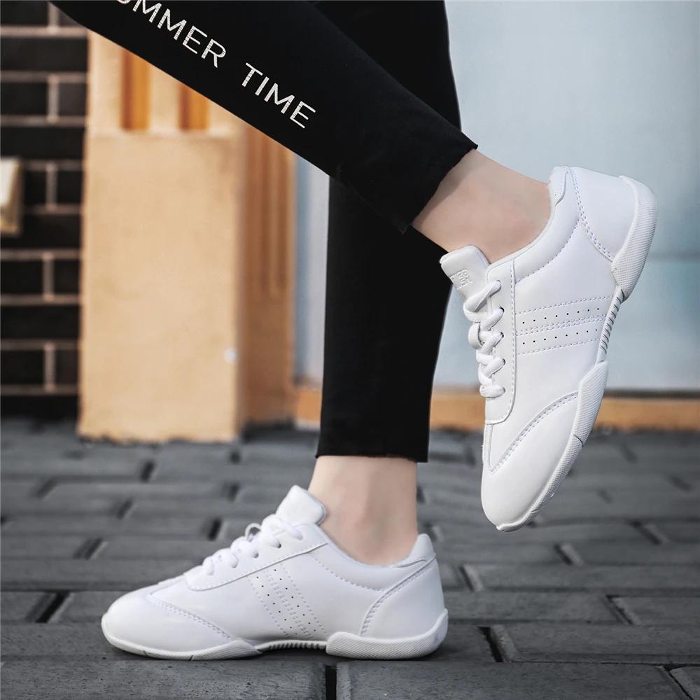 BAXINIER filles chaussures de joie pour femmes blanc Cheerleading danse baskets jeunesse Shool chaus