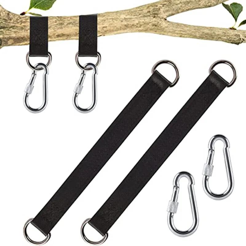 Sangles de balançoire d'arbre 200kg, anneau à crochet robuste, ceinture de suspension, ceinture de c