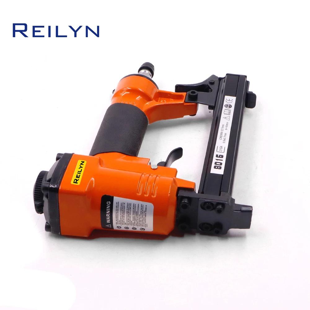 Agrafeuse pneumatique Reilyn 21GA 8016 pour tapisserie, pistolet agrafeur pneumatique compact pour c