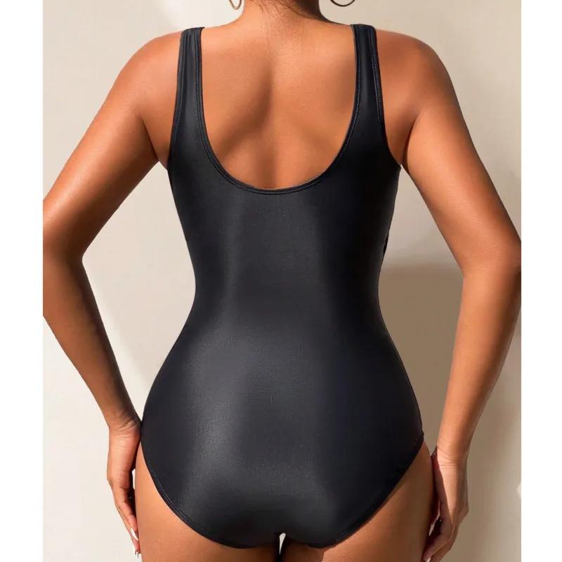 Une pièce grands maillots de bain fermé grande taille maillots de bain Push Up femme corps maillots