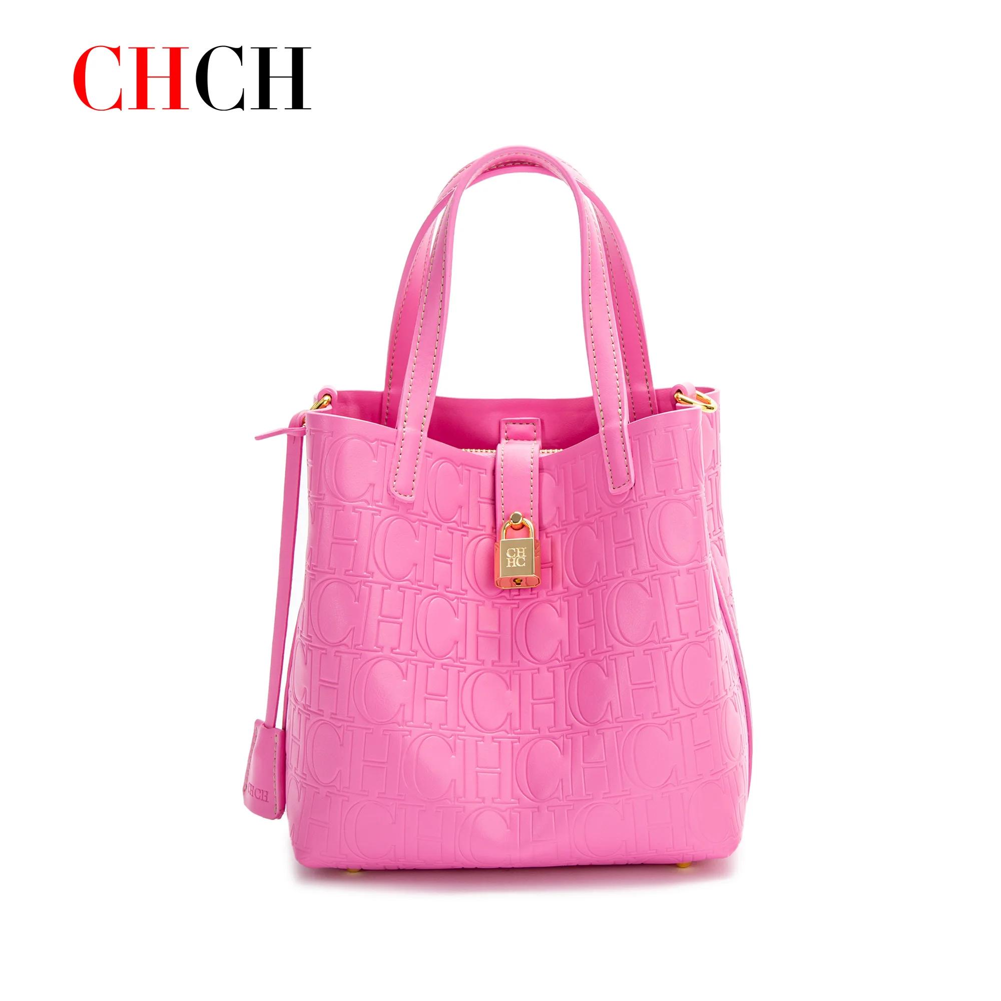 Sac à bandoulière pour femme C-H, nouvelle collection printemps 2026, sac à main, portefeuille rose