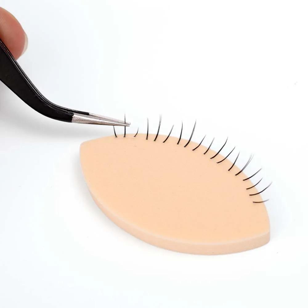 Coussinets de faux-cils en éponge douce, 60 pièces, tableau de cartes pour débutants, cils vaporeux,