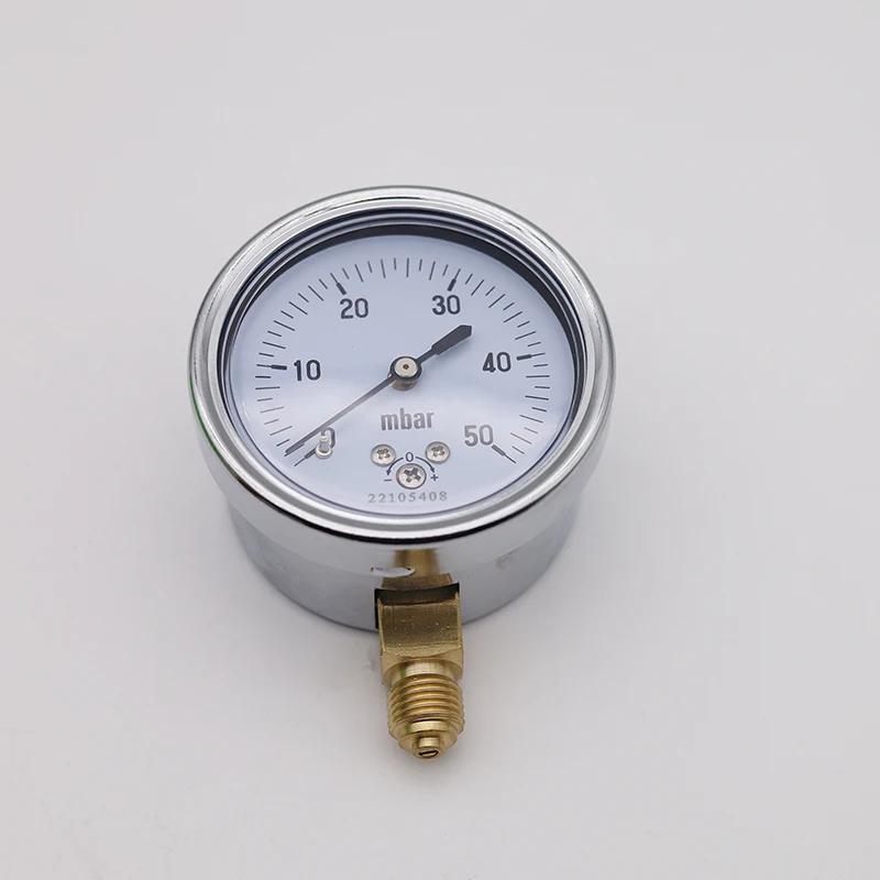 Jauge de pression de gaz réglable, manomètre calibrable, 50mbar, 60mbar, 100mbar