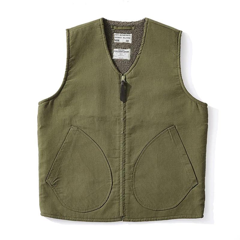 Gilet en laine épaissie doublé de sourire pour hommes et femmes, col en V, glaçure, extérieur, entra