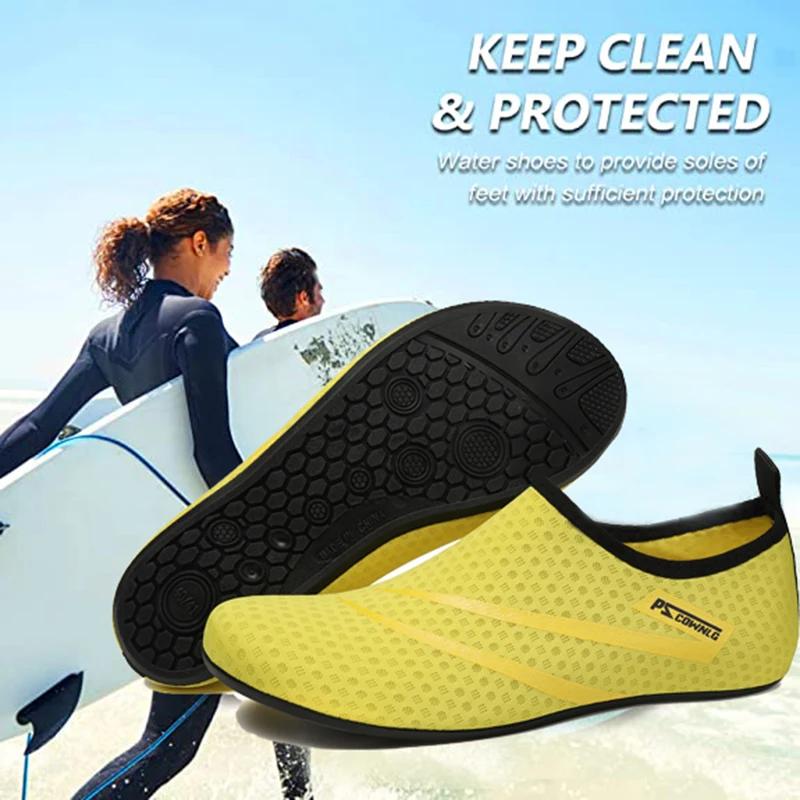 Chaussures de plongée femmes Aqua chaussures hommes plage natation Sport nautique chaussettes pieds