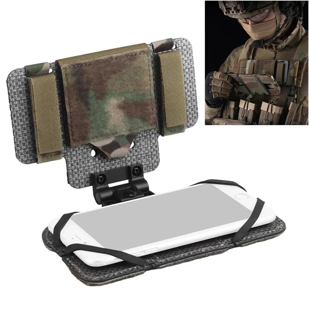 Gilet de chasse, planche de Navigation pour téléphone, pochette Molle, plate-forme de poitrine, supp