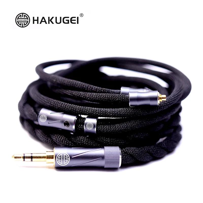 HAKUGEI Câble casque voix porte-bonheur 2,5 3,5 4,4 0,78 mmcx