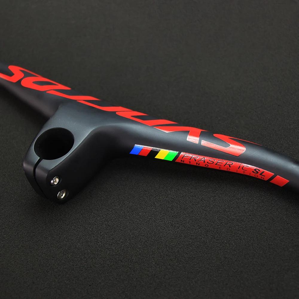 Guidon intégré en fibre de carbone avec support de montage, accessoires de vélo VTT, SYNCROS FRASER