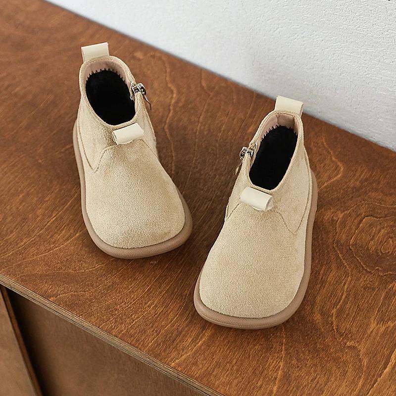 Bébé garçons filles bottes automne hiver enfants chaussures décontractées en plein air anti-dérapant