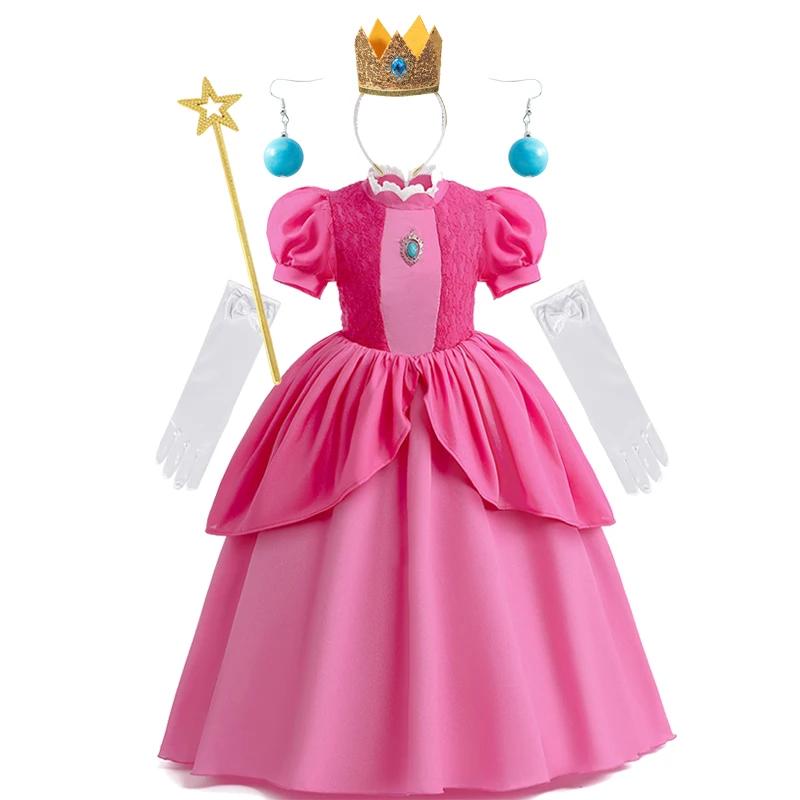 Robe de princesse pour filles, Costume de princesse Cosplay, robe de carnaval d'anniversaire pour en