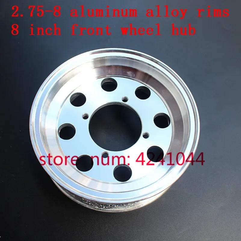 2.75-8 8 pouces pour vélo petite pièce de moto roues en aluminium cercle de vide utilisation 90/65-8