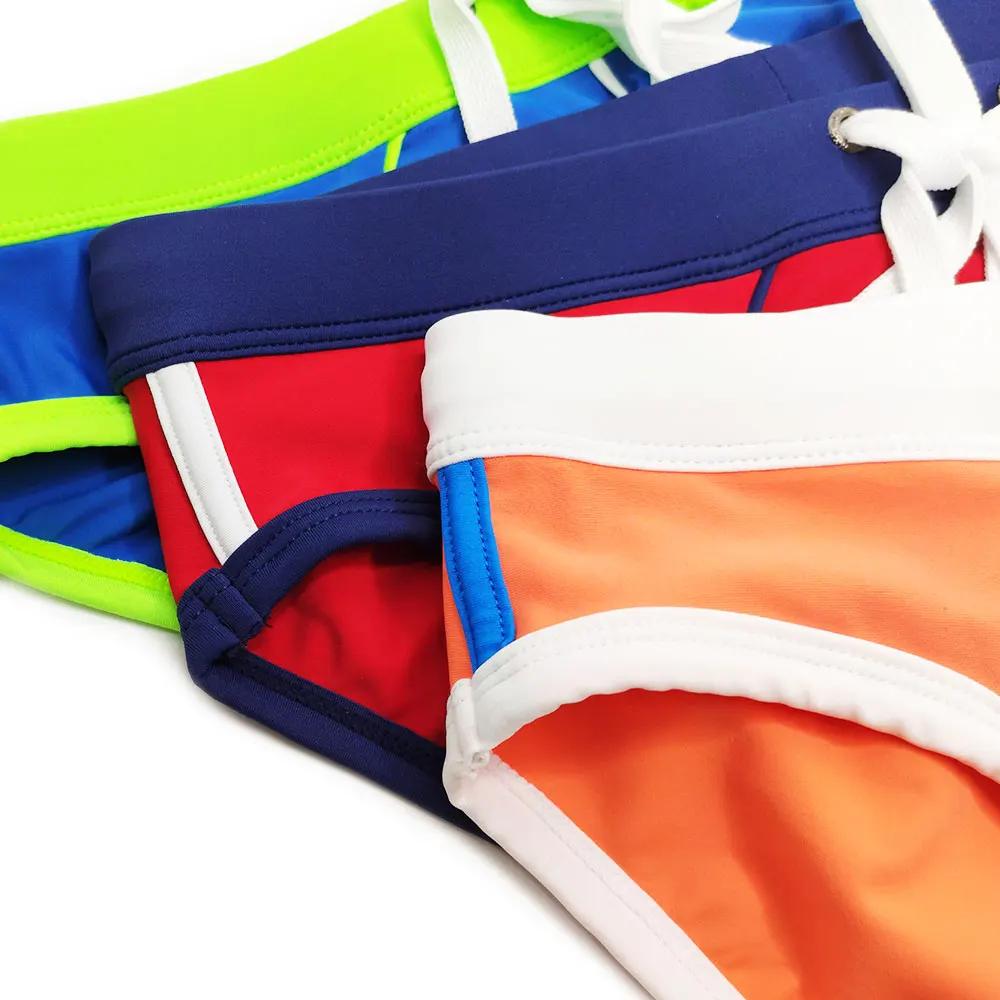UXH marque maillots de bain pour hommes avec push-up bleu troncs Boxer hi-q Sexy hommes respirant ma