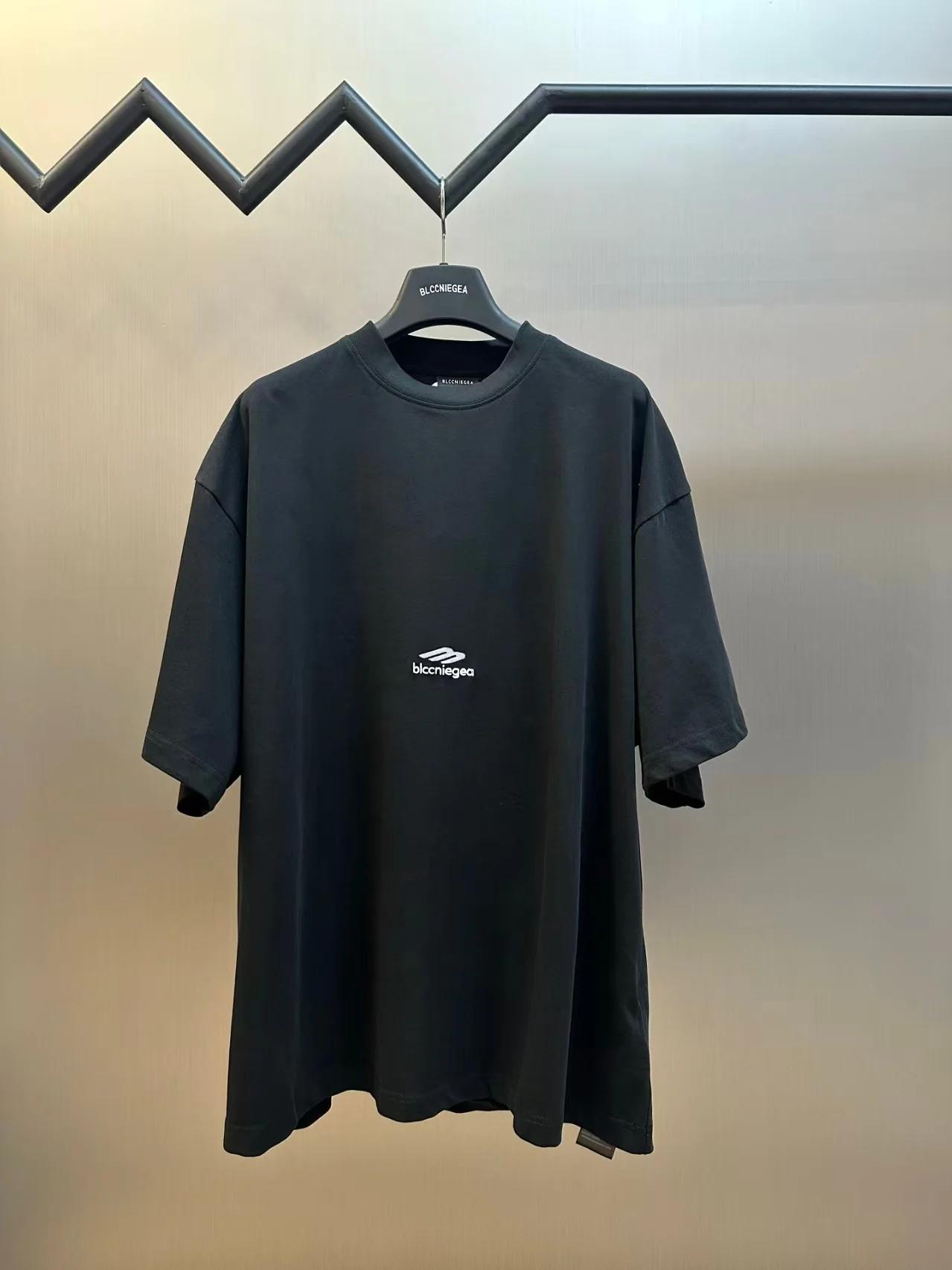 【13 styles】BLCCNIEGEA T-shirt à manches courtes en coton avec lettres, style Paris B, de haute quali