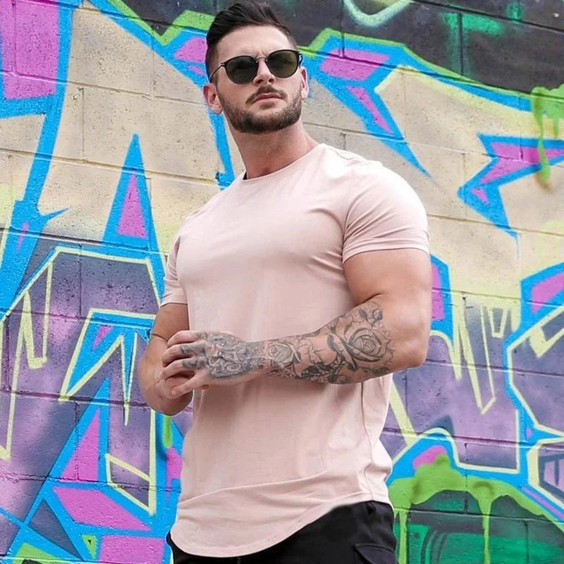 T-shirt Fitness musculaire homme été athloisir - Haut qualité coton pour entraînement et gym