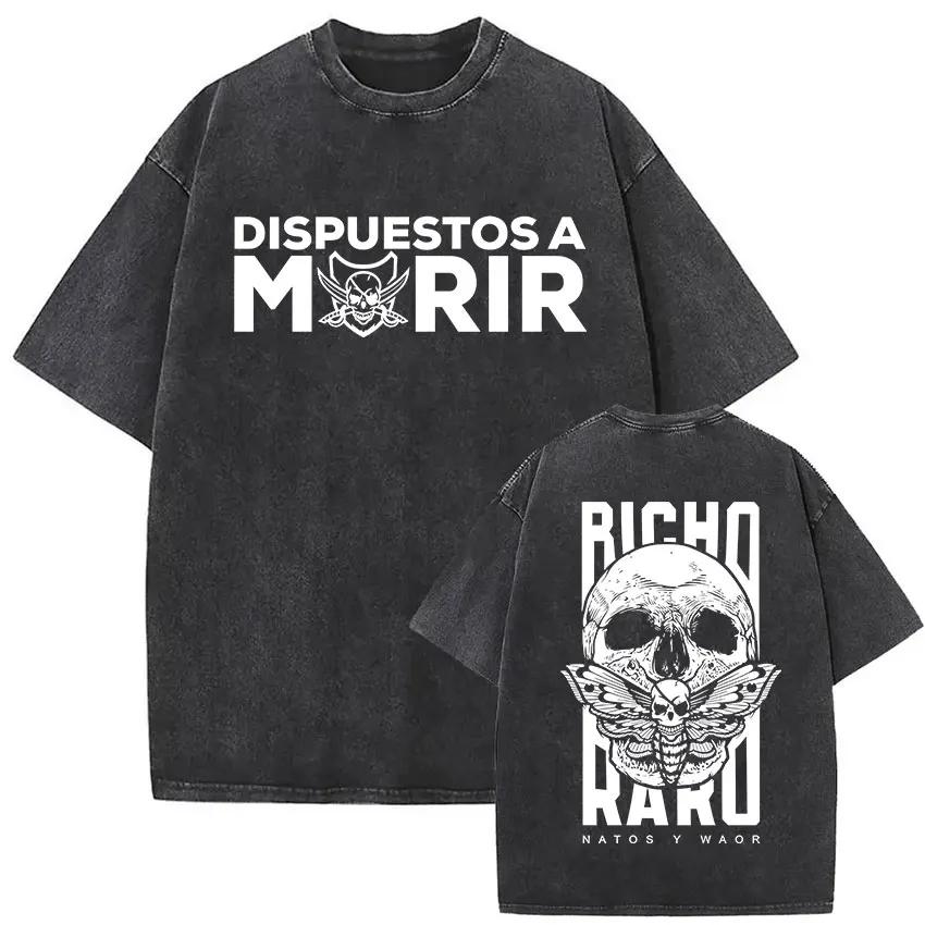 Lavé Vintage NATOS WAOR Hijos De La Ruina Logo Album Merch t-shirts hommes femmes Hip Hop gothique à