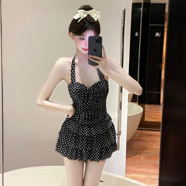 Jupe gâteau Bodian classique de groupe Popo haut de gamme, maillot de bain une pièce ajusté et aminc