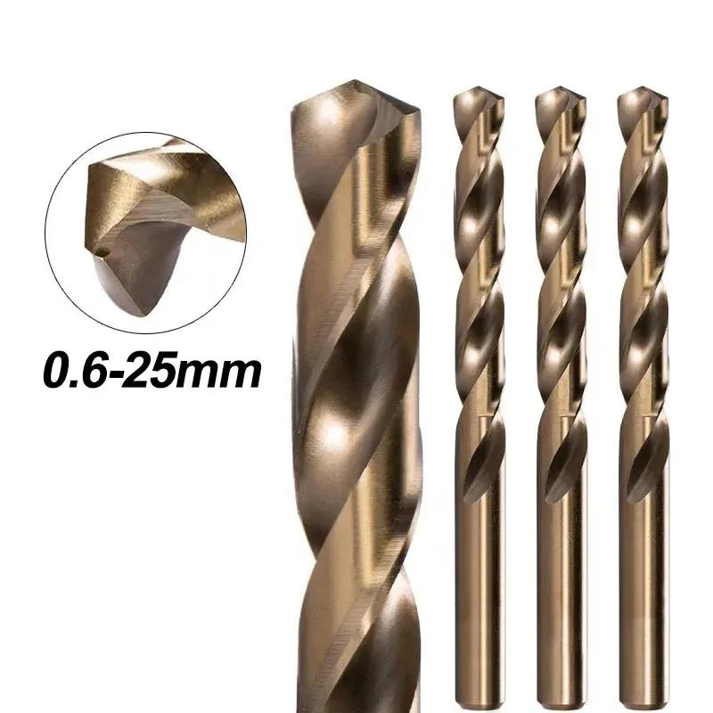 Foret hélicoïdal en Cobalt M35 de 0.6mm-25mm, forage métallique en acier rapide pour acier inoxydabl