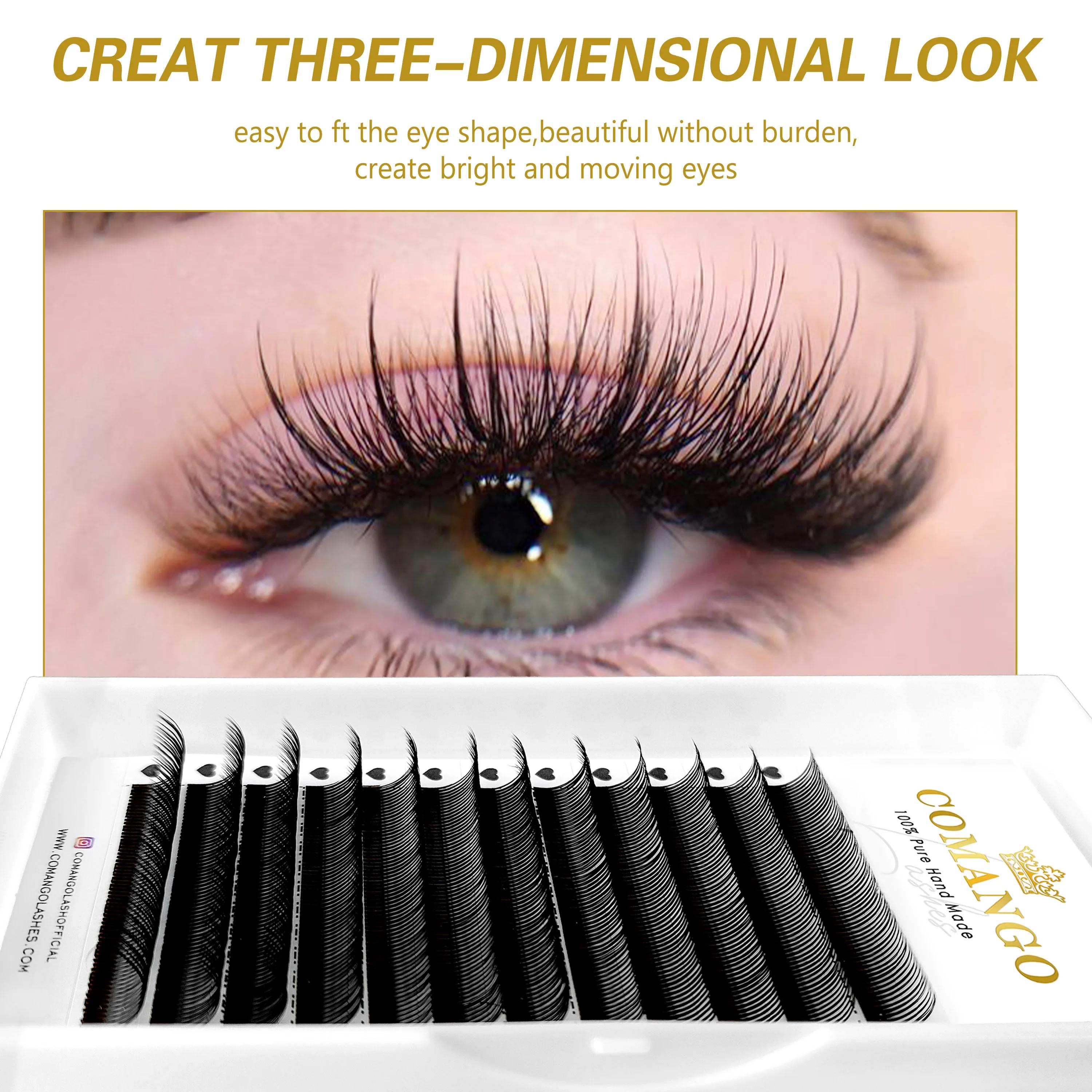 CoMango Qualité 5D Fée Fleur Flora Cils Préfabriqués Fans Cils Individuels Extension Maquillage Natu