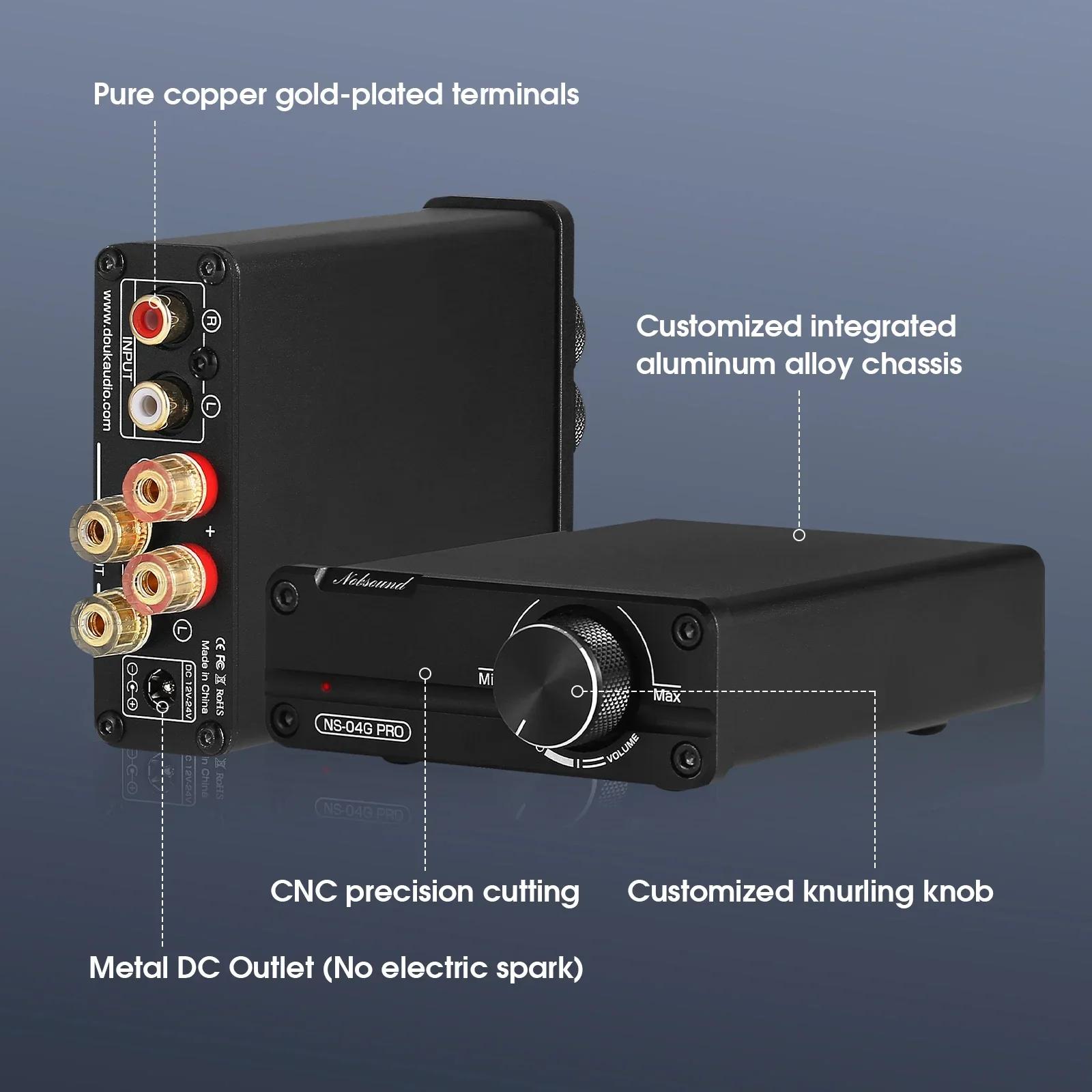 Nobsound NS-04G PRO Mini amplificateur de puissance numérique HiFi stéréo 2.0 canaux classe D Home D