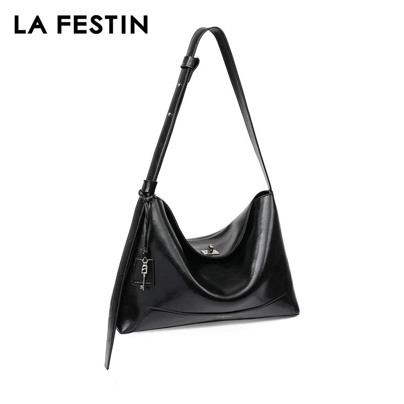 LA FESTIN-Sac à Bandoulière en Cuir de Grande Capacité pour Femme, Fourre-Tout Populaire à la Mode