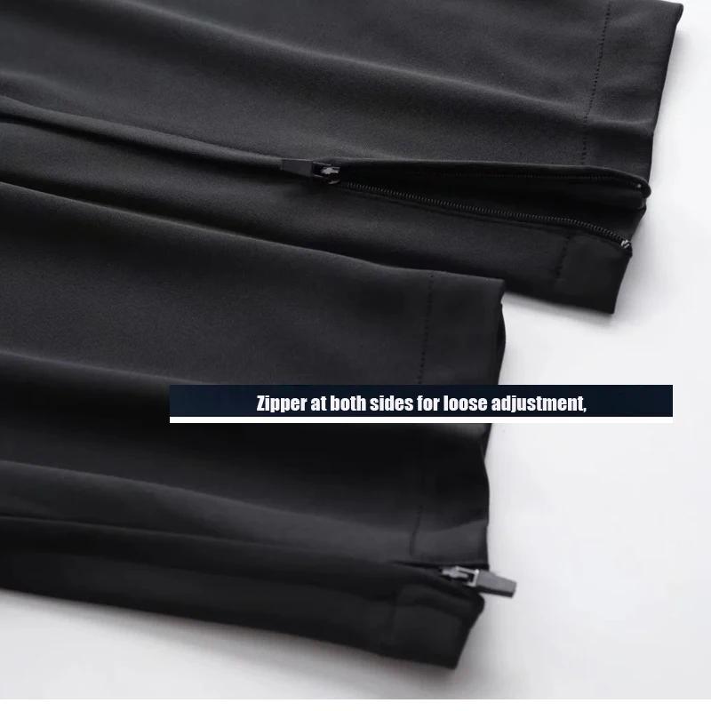 Pantalons de Sport pour hommes pantalons de course avec poches zippées entraînement de Football pant
