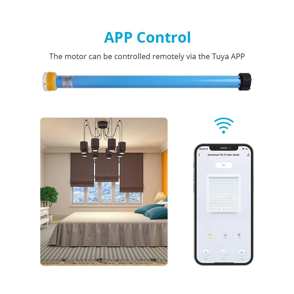 Zemismart – moteur de store électrique WiFi, moteur automatique pour Tube de 37mm 38mm, fonctionne a