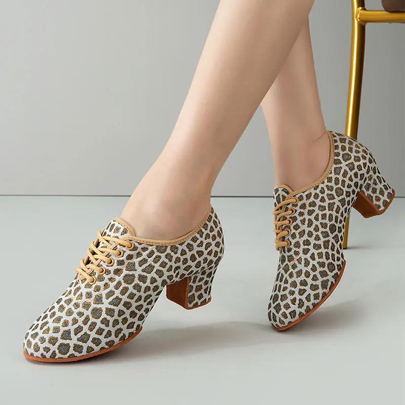 Chaussures de danse latine femme Jazz talons hauts salle de bal Salsa Latino femme moderne formation