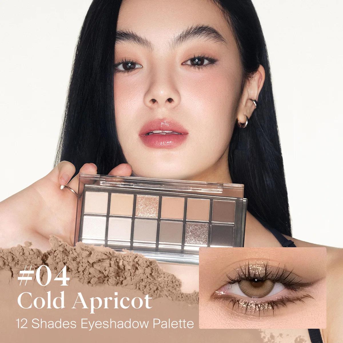 JOOCYEE Palette de fards à paupières 12 nuances