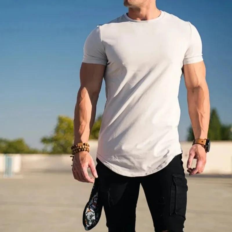 T-shirt Fitness musculaire homme été athloisir - Haut qualité coton pour entraînement et gym