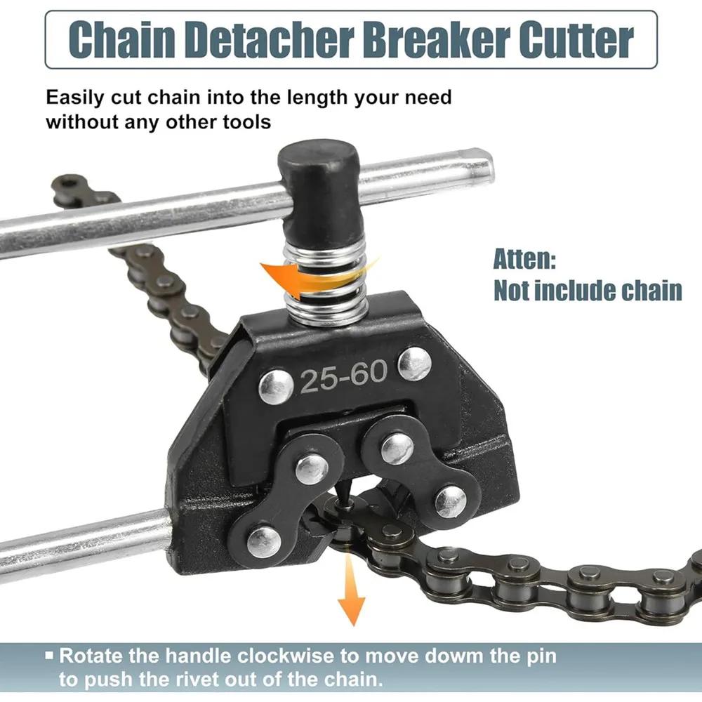 #25-60 Roller Chain Breaker Detacher Cutter Chaîne Extracteur Titulaire Outils Kit pour Moto Vélo Al