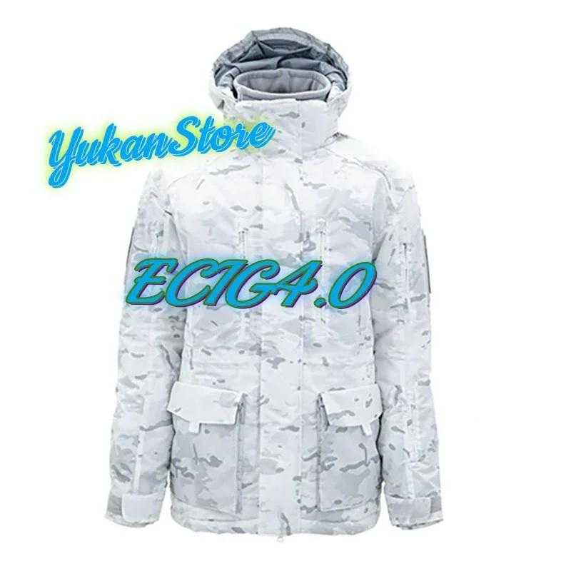 ECIG-Manteau Polaire en Coton pour l'Extérieur, Veste Douce et Chaude ou Pantalon 4.0 Coton pour le