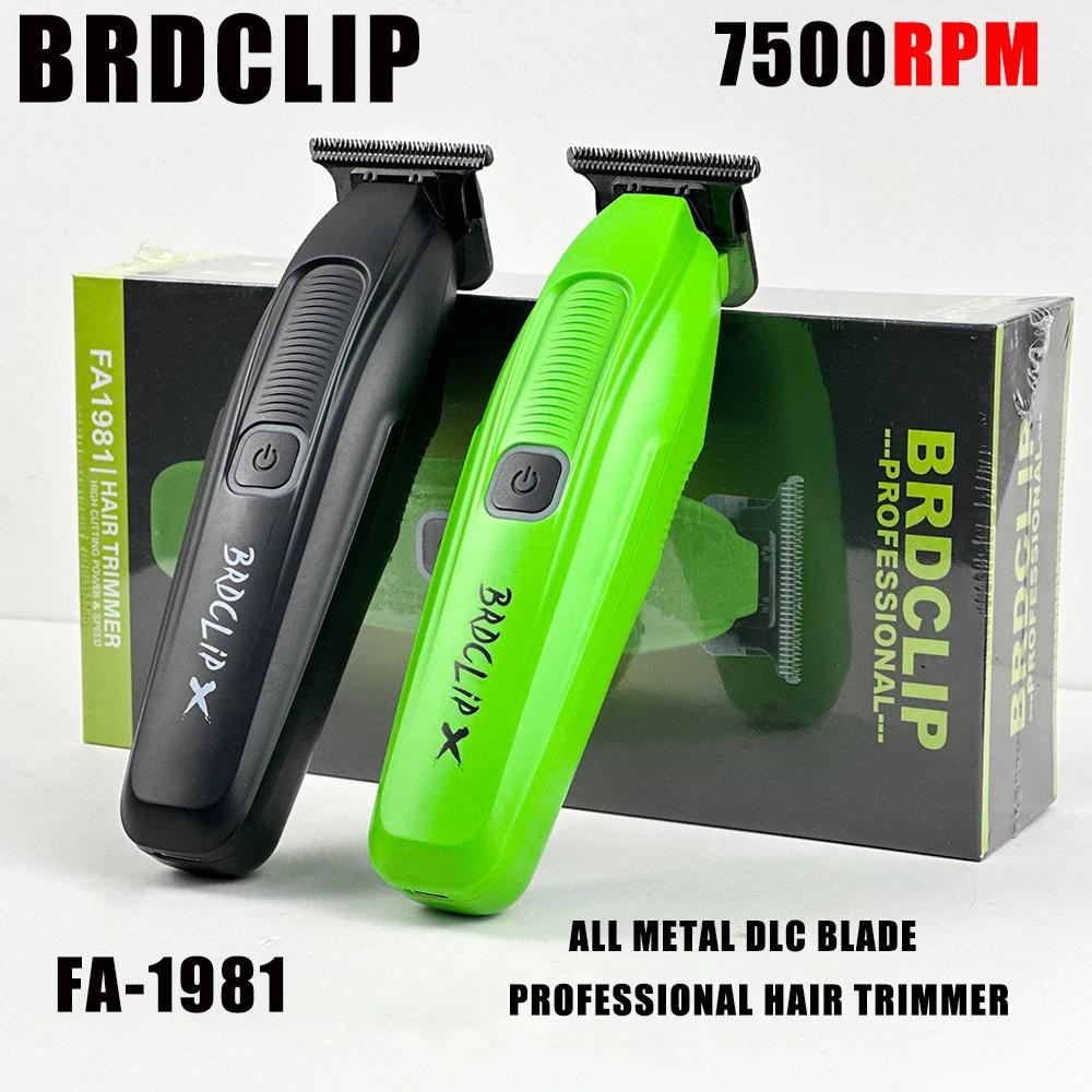 BRDCLIP FA1981 7500 tr/min professionnel X tondeuse à cheveux 0 Distance DLC lame barbier 1500mAh fi