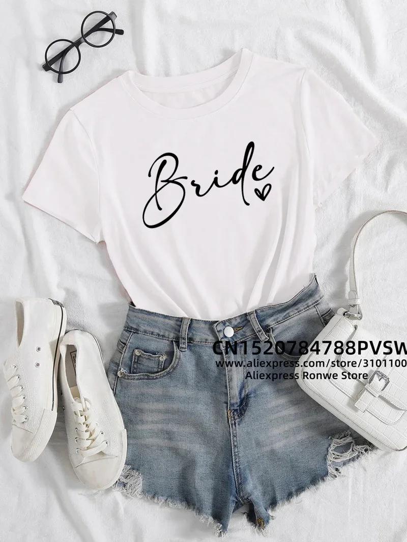 Evjf Hen Party Team Bride T-shirt pour femme, T-shirt de mariage pour fille, T-shirt en Y, Noir, Ros