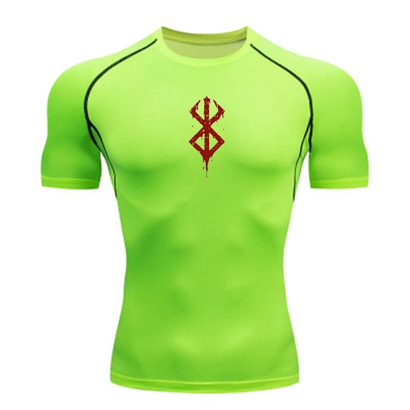 Haut sport été homme séchage rapide - Chemise compression manches courtes - Fitness course à pied
