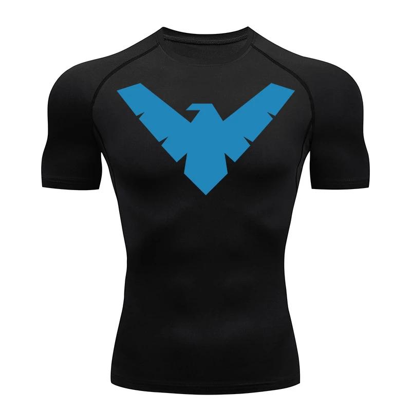 Chemises de Compression graphiques à manches courtes pour hommes, t-shirts d'entraînement de gymnast
