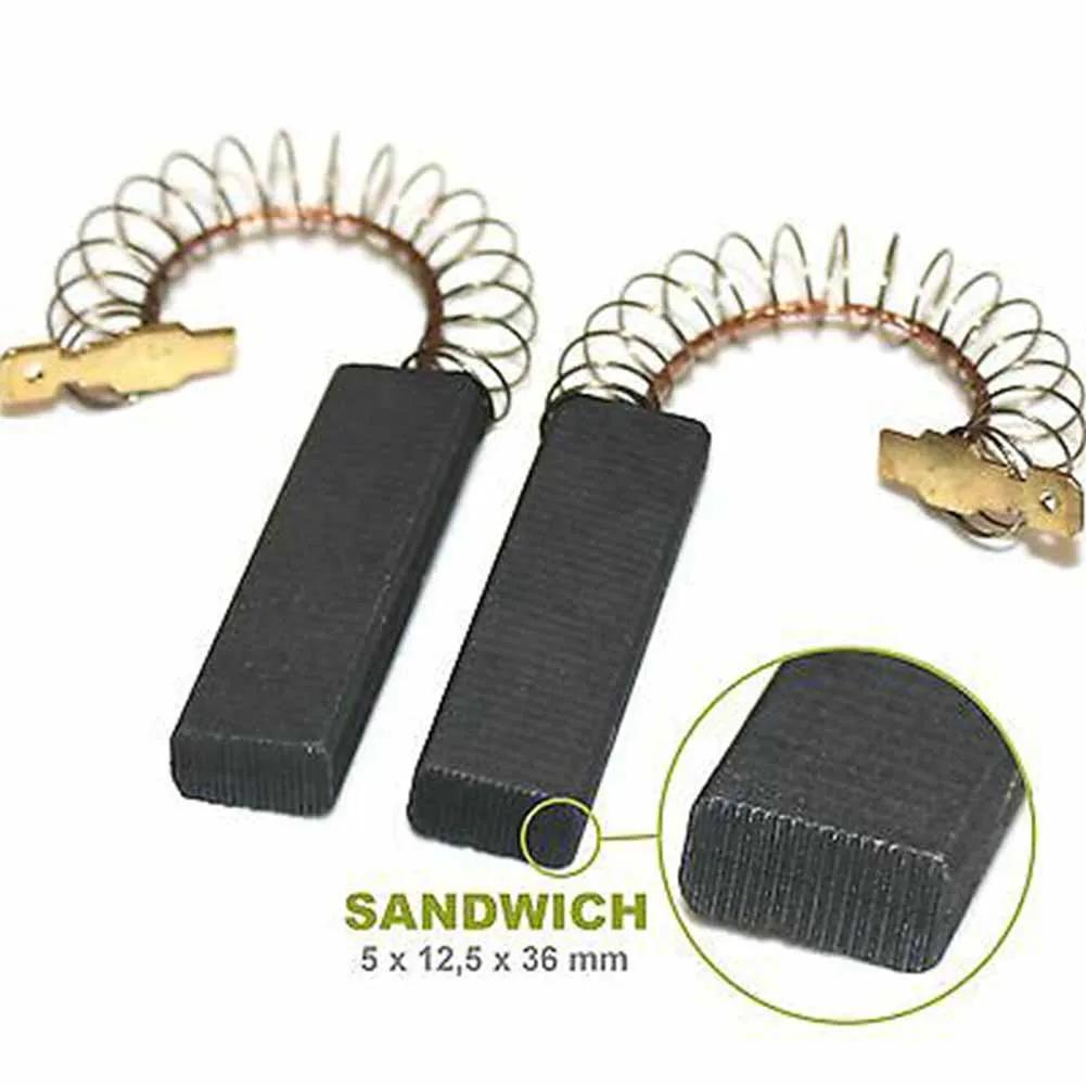 Balais de carbone pour moteur Bosch/Siemens, 2 pièces, 5x12.5x36mm, pour Machine à laver à tambour,