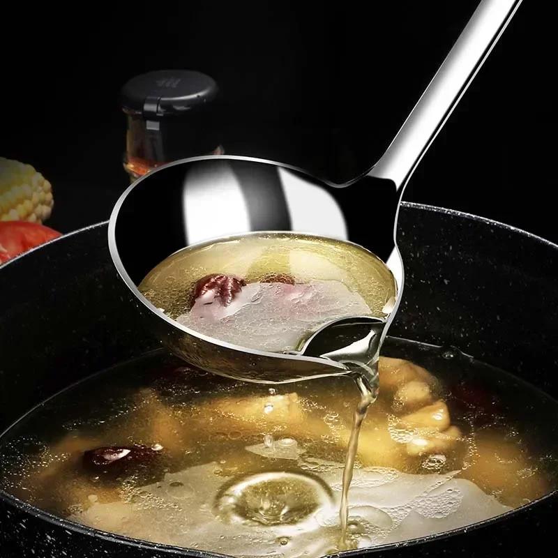 Passoire à soupe en acier inoxydable, passoire à soupe, huile de sauce, séparateur de graisse, yaour