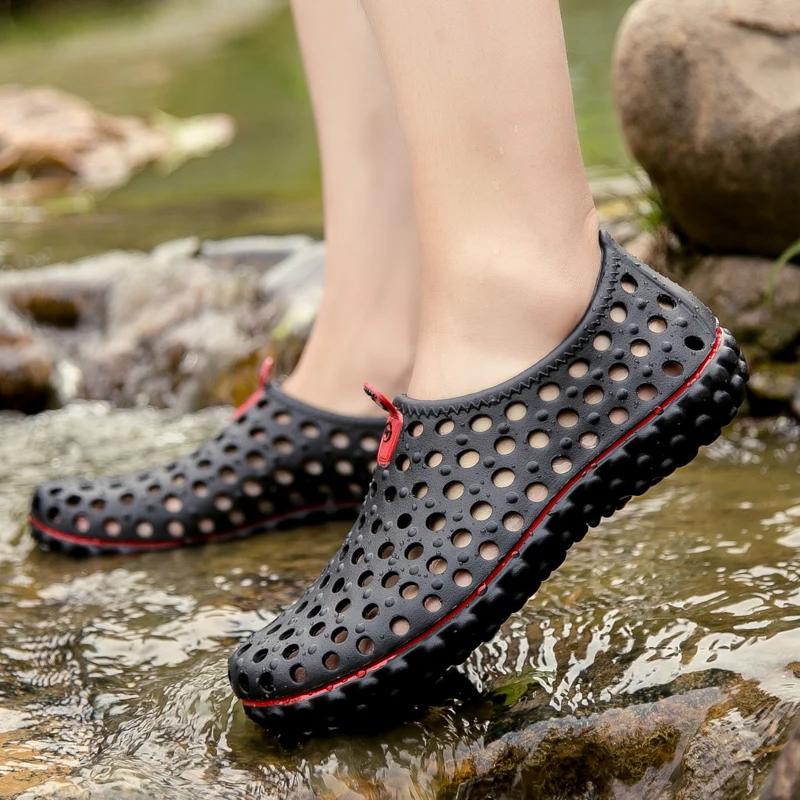 39-45 # Sandales de plage EVA pour hommes, grande taille, pantoufles de loisirs de voyage, chauss