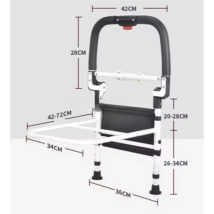 Rail de protection de lit extensible en titane pour adultes
