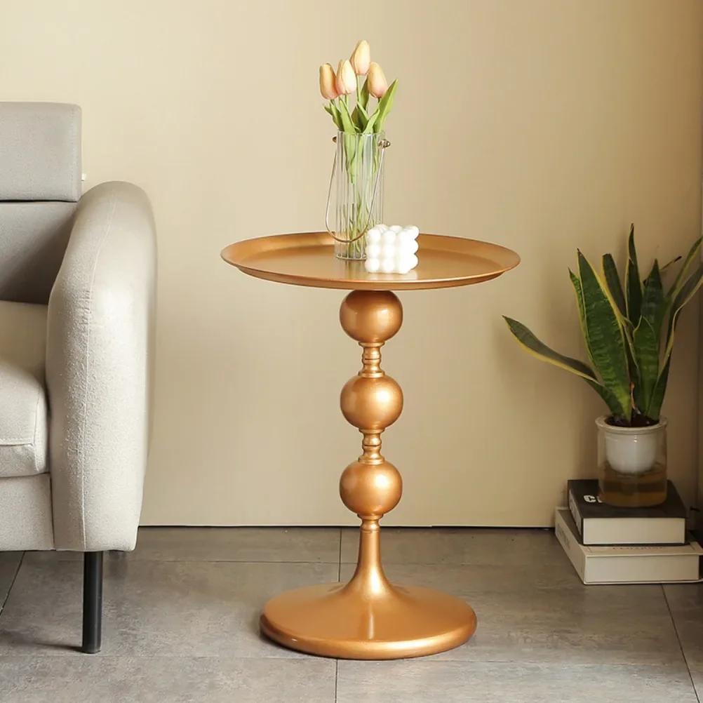 Petite Table Basse Ronde Nordique, Rangement de Canapé, délégations Moderne, Salon, Chambre à Couche