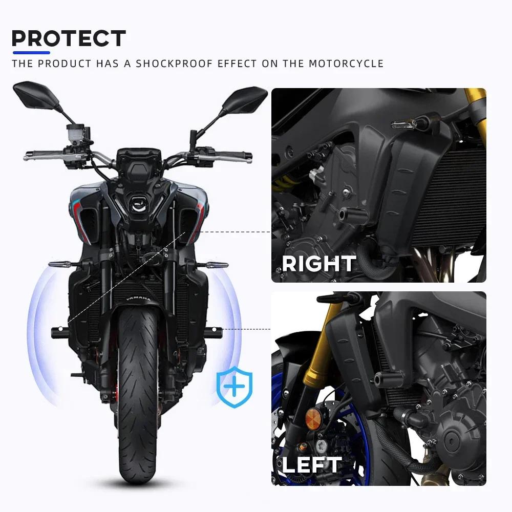Protecteur de cadre anti-chute MT09 2021 pour YAMAHA MT-09/SP Tracer 900 9/GT 9GT, protection d'axe
